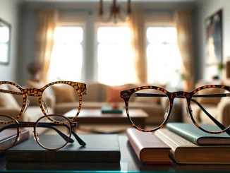 Showcase of vintage frames elegantly displayed in a cozy interior setting highlighting unique designs.