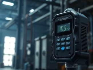 Sulfur Dioxide gas detector showcased in an industrial environment, highlighting advanced monitoring capabilities.