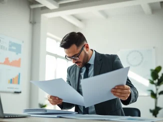 Créez votre societe commerciale avec un entrepreneur travaillant dans un bureau moderne.