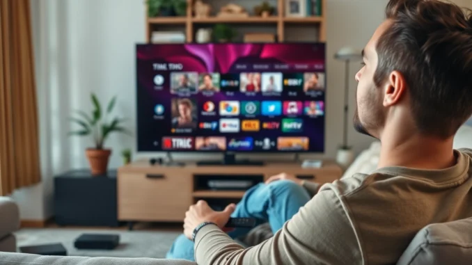 uc88 Experience a no credit card iptv trial with a relaxed user enjoying IPTV in a cozy setting.