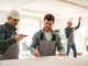 Enhance your space with drywall painting contractors near me, showcasing skilled professionals in action.