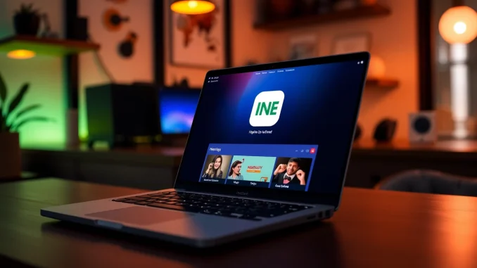 Download line電腦版官方下載 on a sleek laptop interface showcasing the app effectively.