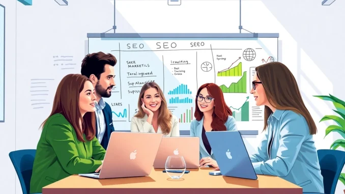 3yeb Boost your website traffic with professional edmonton seo strategies and teamwork in a bright office.