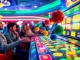 Игроки увлечены игрой казино плинко, наблюдая, как шарики падают на мультипликаторы.
