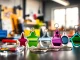 Enticing acrylic keychain manufacturer showcasing vibrant custom keychains in a creative workspace.