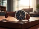 Stilvolle Herren Armbanduhren perfekt in einem modernen Büro präsentiert.