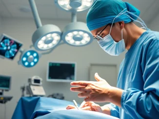 Behandlung von Handchirurgie Braunschweig durch einen erfahrenen Chirurgen im OP.