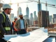 Professional New York City General Contractor coordinating a busy construction site in the heart of NYC.