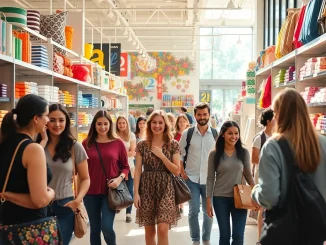 Discovering unique products and experiences at Ultimateshops in a vibrant shopping environment.